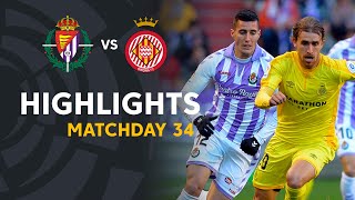 Highlights Real Valladolid vs Girona FC 10 [upl. by Bekaj]