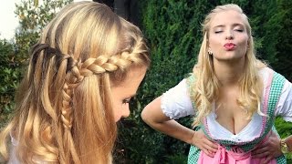 OKTOBERFEST  Frisur Makeup amp Dirndl  Perfekter Wiesn Look [upl. by Gualtiero502]