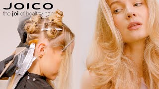 JOICO 2024 Collection Look Soft peachy blonde layers [upl. by Anasus992]