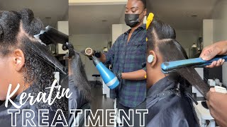 Keratin Treatment for Fine Curly Hair [upl. by Esdnyl]