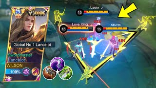 WTF DAMAGE  LANCELOT NEW BEST 1 HIT BUILD TUTORIAL 2023 [upl. by Ahtikal939]