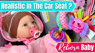 Make Your Awake Reborn Baby Look Realistic In The Carseat With Baby Skya [upl. by Dasie]