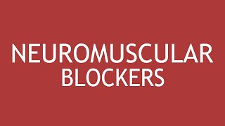 Neuromuscular BlockersSkeletal muscle relaxants by DrShikha Parmar [upl. by Bick669]