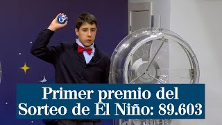 El primer premio del Sorteo de El Niño se lo lleva el 89603 [upl. by Eikcid]