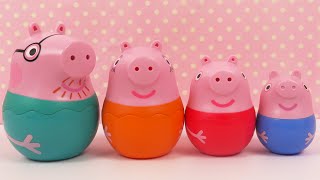 Peppa Pig Poupées Gigognes Russes  Nesting Dolls Surprises [upl. by Yeoz72]