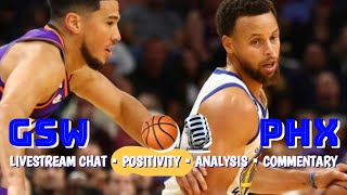 WarriorsSuns POSITIVITY watch party Steph Curry vs Beal Kuminga KlayCP3 pbpgame notesanalysis [upl. by Stephani827]