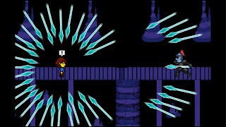 Frisk VS Hard Mode Undyne  Undertale Sprite Animation [upl. by Nitza]