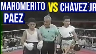 LA INCREÍBLE PELEA DE BOX ENTRE LOS HIJOS DE 2 LEYENDAS DEL BOXEO Maromerito Paez VS Chávez JR [upl. by Dorette]