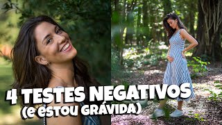 TESTE DE GRAVIDEZ FALSO NEGATIVO  Estou grávida  Beta HCG e 3 Testes de Farmácia negativos [upl. by Valeria]