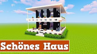 Minecraft Schönes Modernes Haus  Minecraft Modernes Haus Bauen Deutsch [upl. by Caravette]