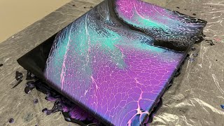 Color Shifting SHIMMER Gorgeous Acrylic Results  Acrylic Pouring [upl. by Nolahs]