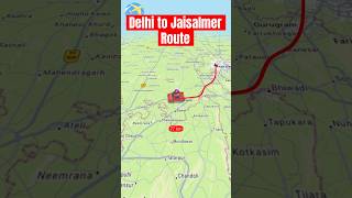 Delhi to Jaisalmer route option by road delhi jaisalmer roadtrip [upl. by Witcher]