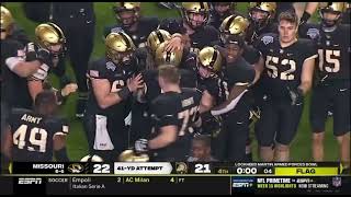 Army wins the 2021 Armed Forces Bowl on last second field goal  2021 College Football [upl. by Puklich]