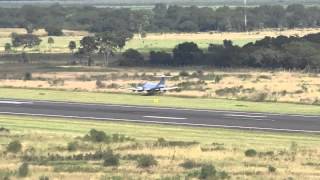 IA58 Pucará  rasante y tonel en Aeropuerto de Resistencia  Fuerza Aérea Argentina [upl. by Oiraved]