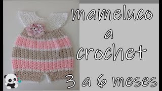 BODY TEJIDO A CROCHET PARA BEBE  PELELEMAMELUCO3 a 6 meses [upl. by Lorene]