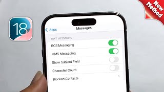 iOS 18 How to Activate RCS [upl. by Garlan219]