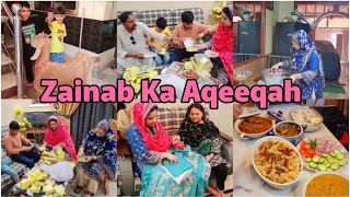 zainab Aqeeqah CeremonyquotAmmi Ne Aqeeqah Pe Gift Diye🥰Aqeeqah Dawat Vlog Allhamdulillah💖 [upl. by Jabin]