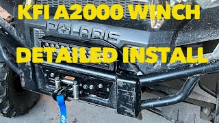 KFI A2000 Winch  Polaris Ranger Install [upl. by Ondrej181]