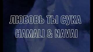 Любовь ты сука – HAMALI amp NAVAI текст [upl. by Forrer]