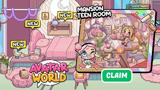 Free Mansion Teen Room In AVATAR WORLD 🏣🏡PAZU avatarworld kawaii tocaboca pazu [upl. by Smitty198]