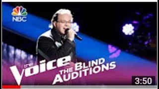 The Voice 2017 Blind Audition White Guy Lucas Holliday This woman works The Voice 2017 Auditions [upl. by Adran]