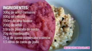 Receta risotto de setas [upl. by Amyaj]