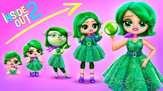 Inside Out 2 Disgust Growing Up 32 DIYs for LOL OMG [upl. by Ekim]