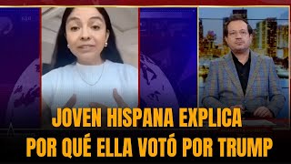 VIRAL JOVEN HISPANA EXPLICA POR QUÉ ELLA VOTÓ POR TRUMP [upl. by Telford]