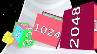 2048 CUBE ROTATOR  Level Up Numbers ASMR Gameplay [upl. by Adaminah]