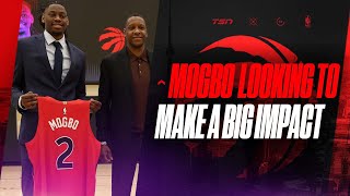 Mogbo describes relationship with Barnes advice he has received from Raptors [upl. by Mharba]