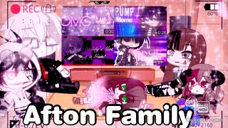 CreepyPasta react to Afton Family MeMeSMichael Afton25Gacha Club [upl. by Aicercal]