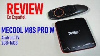 Mecool M8S Pro W Review TV Box China con Android TV [upl. by Kushner253]