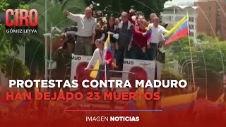 Reaparece líder opositora en Venezuela en gran movilización en Caracas  Ciro Gómez Leyva [upl. by Seuqirdor]