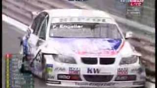 WTCC Safety Car crashes onto Engstlers BMW 320si  PauFrance [upl. by Ademordna748]