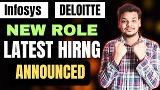 Deloitte  Infosys Hiring  Direct Hiring Drive  OFF Campus Job Drives For 2025  2024 Batch Hiring [upl. by Brighton]