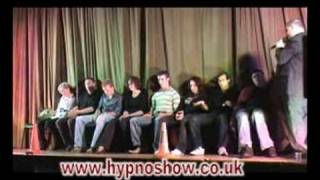 Miles England comedy Stage hypnotist people act like goldfish [upl. by Ozen]