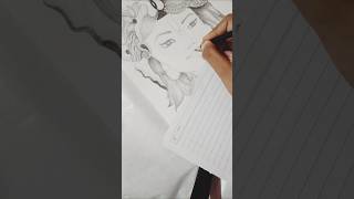 Shree krishna drawing youtube art tanviart trending drawing tanvimeena [upl. by Dowell]