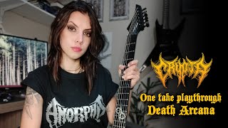 CRYPTA  One Take Guitar Playthrough Death Arcana  By Tainá Bergamaschi [upl. by Hserus]