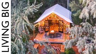 Back To Nature Living In A Beautiful Tiny House Tent Revisited [upl. by Dom642]