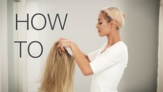 How to Put on a Wig  Its easy watch video [upl. by Vashti780]