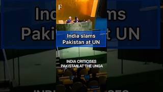 India hits at Pakistan in UN youtubeshorts viral geopolitics [upl. by Gnah]