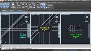 AutoCAD Trim Everything Outside or Inside Polyline Boundary Polygon  AutoCAD Tips and Tricks [upl. by Yle]