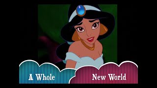 Disney Sing Along  A Whole New World  Aladdin Lyrics [upl. by Rim]