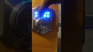 How to Lock and Unlock Defiant Electronic Deadbolt [upl. by Relyc]