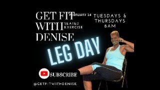 Get Fit with Denise Live Leg Day Workout Class [upl. by Kipp683]