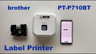 brother PTOUCH CUBE LABEL PRINTER PTP710BT Unboxing [upl. by Nyltyak358]