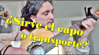 ¿Para qué sirve el transporte capotraste o capodastro [upl. by Ellehsim]