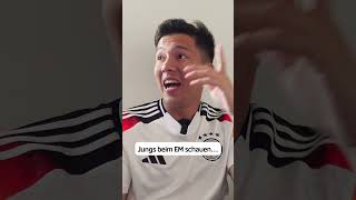 Mädchen VS Jungs beim EM schauen 😝😂 euro2024 [upl. by Kemppe]