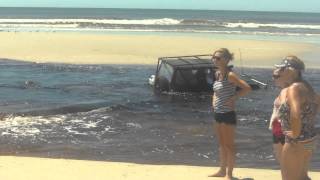 car stuck 2nd lagoon at bribie island 932012prt2 [upl. by Ytteb351]