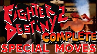 Fighter Destiny 2 Nintendo 64  Special Super Moves Complete version [upl. by Nomelihp]